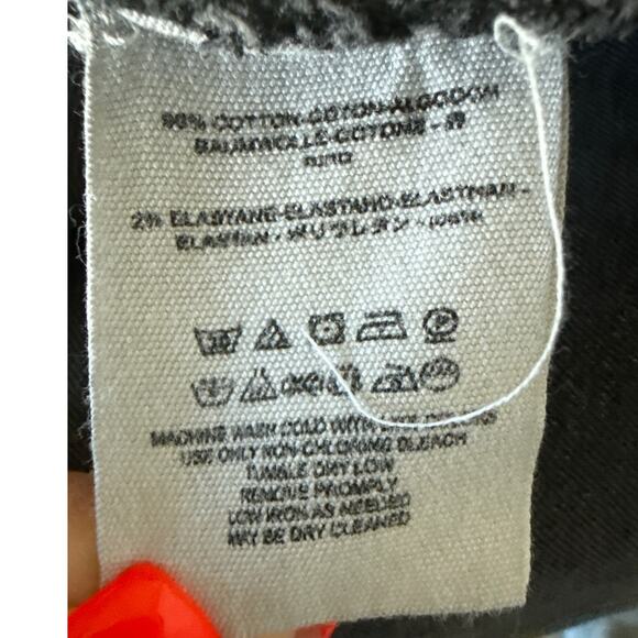 Free People Great‎ Heights Frayed Skinny Jeans Black Size 31 - Picture 9 of 10